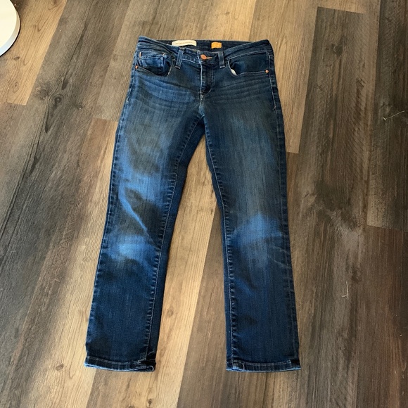 Pilcro and the Letterpress/Anthro  stretch crop/ankle jeans. Worn‎ a few times - Picture 1 of 5